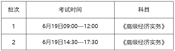 山東高級經(jīng)濟師考試時間安排