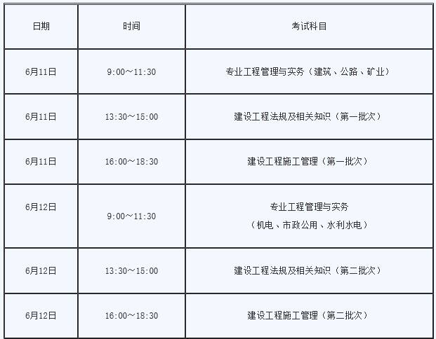 2022年河南省二级建造师考试时间确定