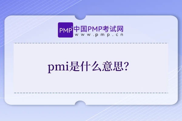 pmi是什么意思？